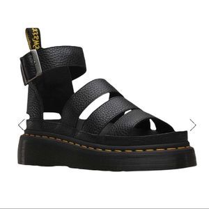 NEW in Box Dr. Martens Women's Clarissa II Quad Gladiator Black Sandals 11